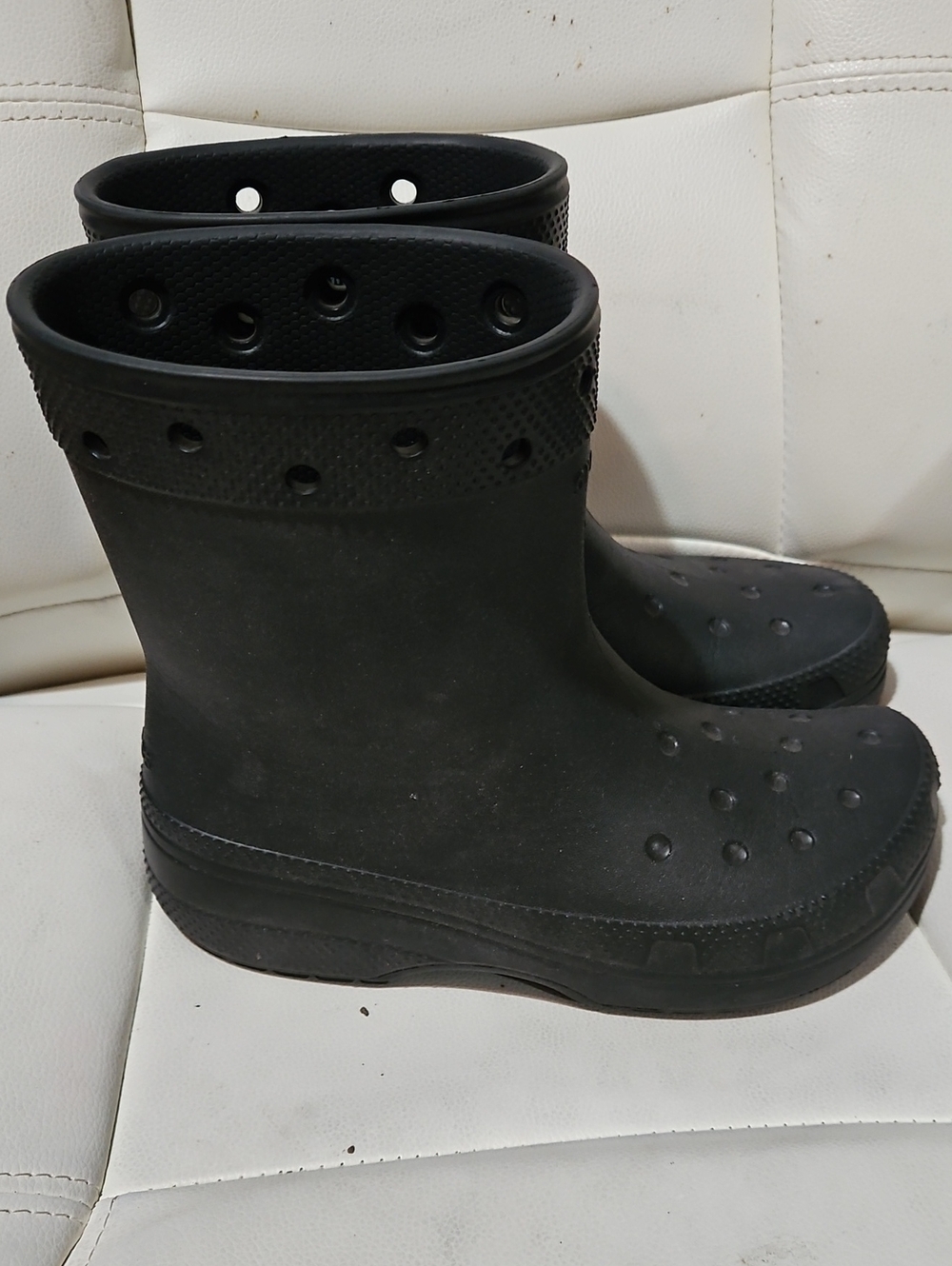 CROCS Unisex Black Waterproof Rain Boots